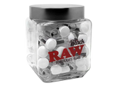RAW BLACK GLASS TIPS | 50CT JAR